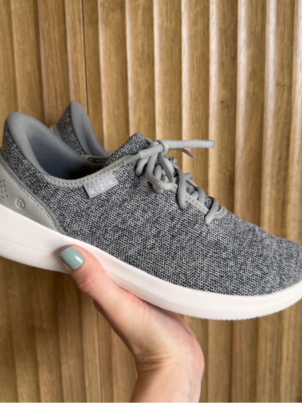 KIZIK Madrid Eco Knit Slip On Shoe Sneakers Heathered Gray - Picture 2 of 9